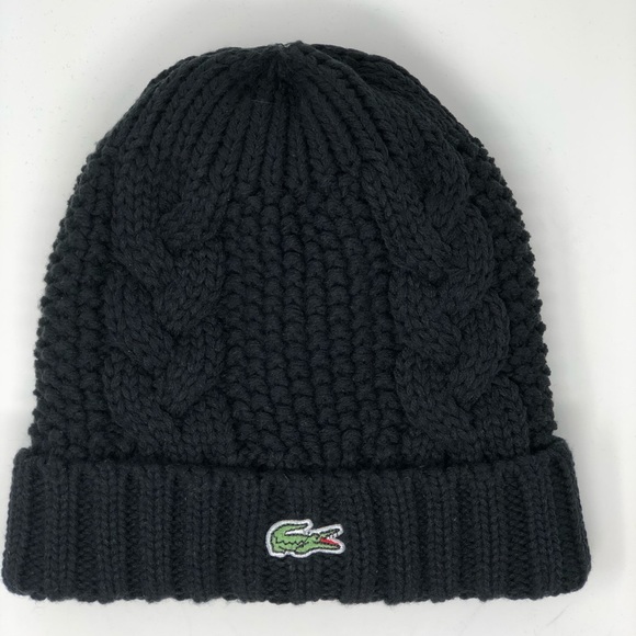 lacoste knitted hat